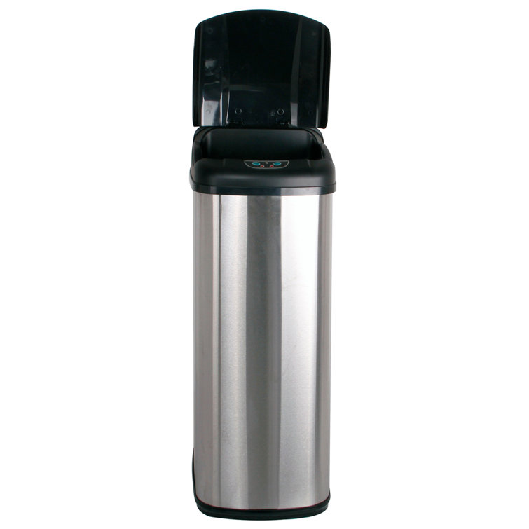 Symple Stuff Halton Stainless Steel 52 Litre Motion Sensor Rubbish Bin